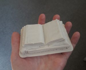 3D printed model of book